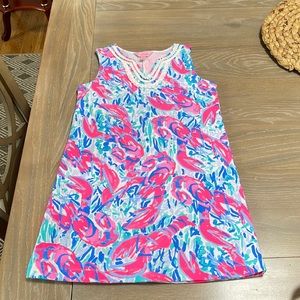 Lilly Pulitzer Girls Mini Harper Shift Dress (never worn)